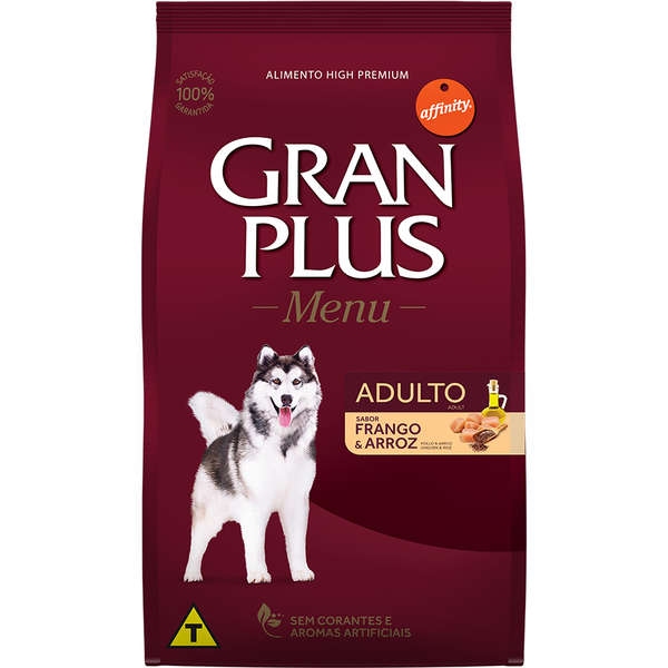 Ração Affinity PetCare GranPlus Menu Frango e Arroz para Cães Adultos - 15 Kg