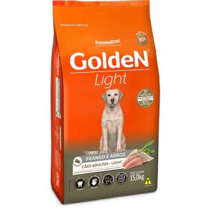 Ração Premier Golden Cães Adultos Light Frango e Arroz - 15 Kg