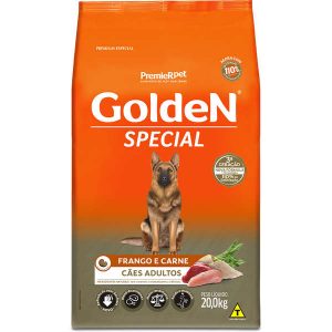 Ração Premier Golden Special Cães Adultos Frango e Carne - 15 Kg