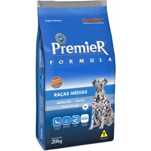 Ração Premier Pet Formula Frango Cães Adultos Raças Médias - 20 Kg