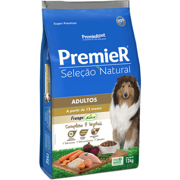 Ração Premier Seleção Natural para Cães Adultos - 2,5 Kg