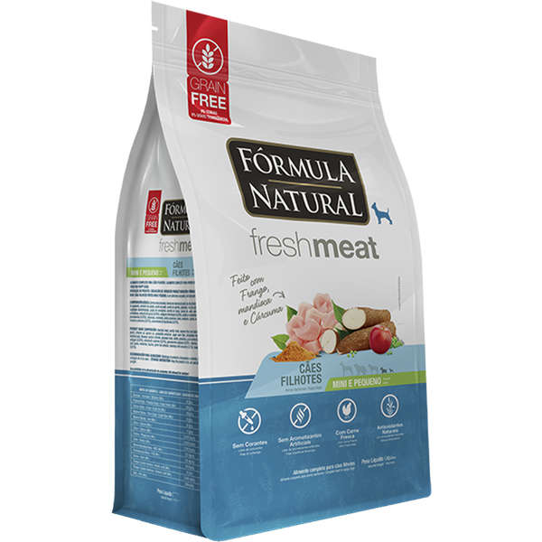 Ração Seca Fórmula Natural Fresh Meat Cães Filhotes Raças Mini e Pequena - 1 Kg
